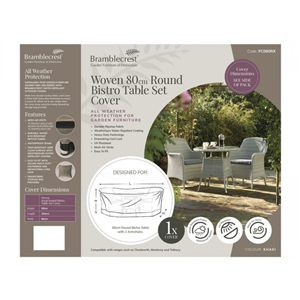 80cm Round Bistro Table Set Cover